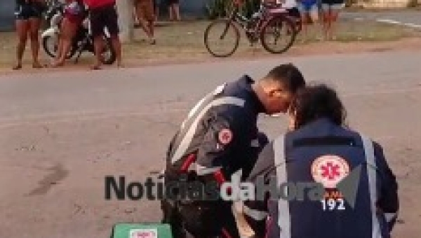 Homem supostamente embriagado derruba esposa de moto e foge sem prestar socorro em Rio Branco